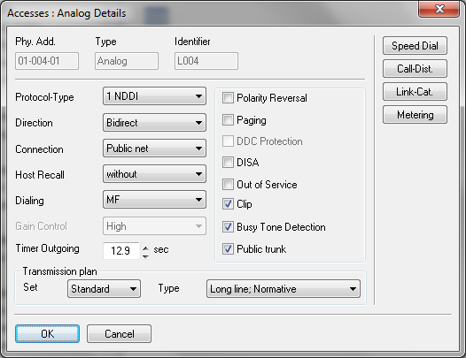 Alcatel analog details